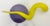 Abstract Purple/Yellow "Orb" by the Late Artist Drew Smith For Sale - Image 3 of 6