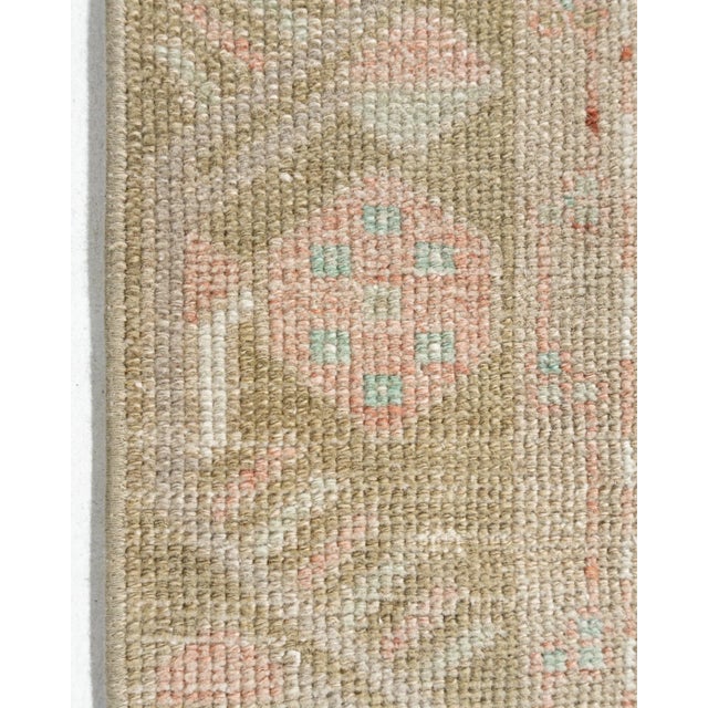 1940s 1940s Vintage Turkish Oushak Rug 4'9 X 11'2 For Sale - Image 5 of 12