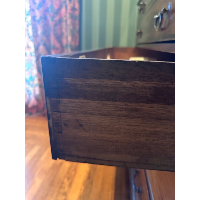 Brown Antique English 19th Century Butler's. Desk With Breakfront on Top For Sale - Image 8 of 12
