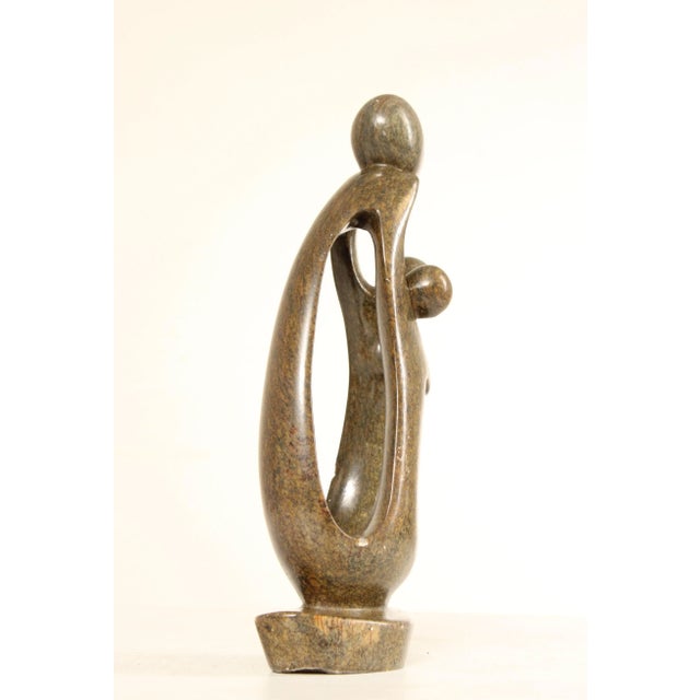 Mid 20th Century Abstract Figural Family Shona Carved Stone Sculpture For Sale - Image 4 of 13