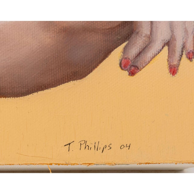 2000 - 2009 T. Phillips Portrait of Nude Old Woman Oil, 2004 For Sale - Image 5 of 6