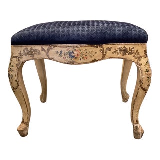 1920s Hand Painted Antique Bench For Sale