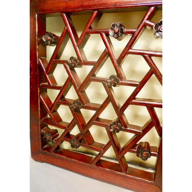 Brown Antique Chinese Screen PanelsCunninghamia wood, Circa 1800-1849 - A Pair For Sale - Image 8 of 11