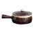 Mid-20th Century Covered Stoneware Casserole Dish With Handle For Sale