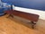 Traditional Banded Mahogany Dining Table by Leighton Hall - Showroom Sample For Sale - Image 10 of 13