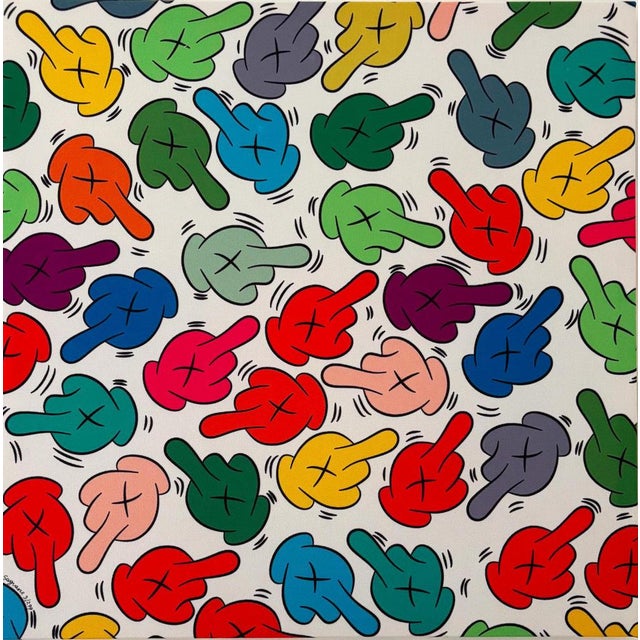 Sagrasse, Kaos, Acrylic on Canvas For Sale - Image 8 of 8