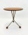 Round Swedish Atomic tripod side table in teak, 1950s. I have official proof of authenticity such as vintage catalogs,...