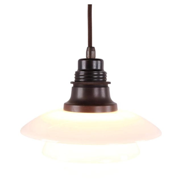 PH 2/2 Pendant with Opal Glass by Poul Henningsen for Louis Poulsen, 1930s For Sale - Image 10 of 10