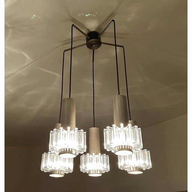 1970s Space Age Pendant Light from Honsel, 1970s For Sale - Image 5 of 14