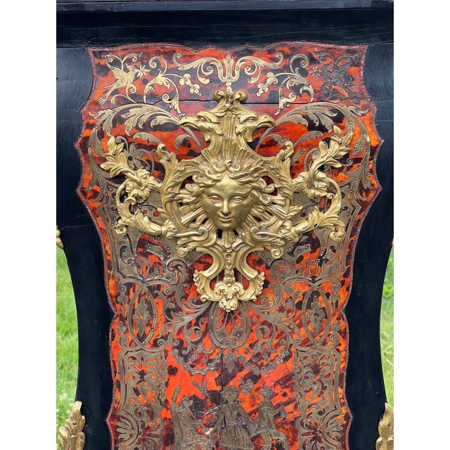Antique French Napoleonic Boulle Marquetry Longcase Clock C. 1800 For Sale - Image 11 of 12