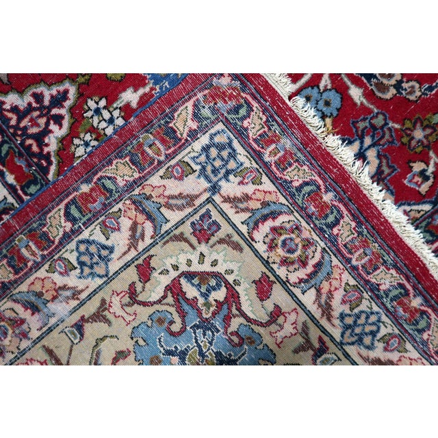 1900s, Antique Persian Tabriz Handmade Rug 10.1' X 13.3' For Sale In New York - Image 6 of 18