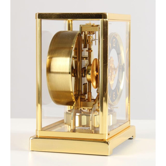 Black Atmos Clock with Black Dial by Jaeger LeCoultre, 1965 For Sale - Image 8 of 15