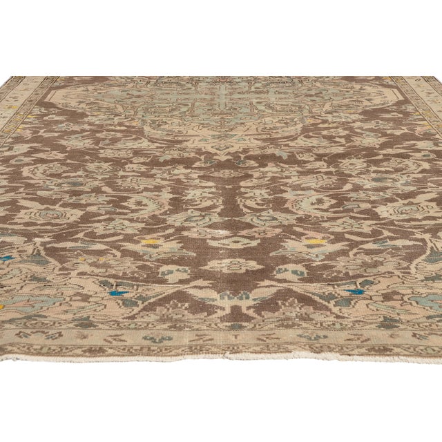 Antique Persian Bakhtiari Rug, 06'05 X 10'11 For Sale - Image 4 of 10