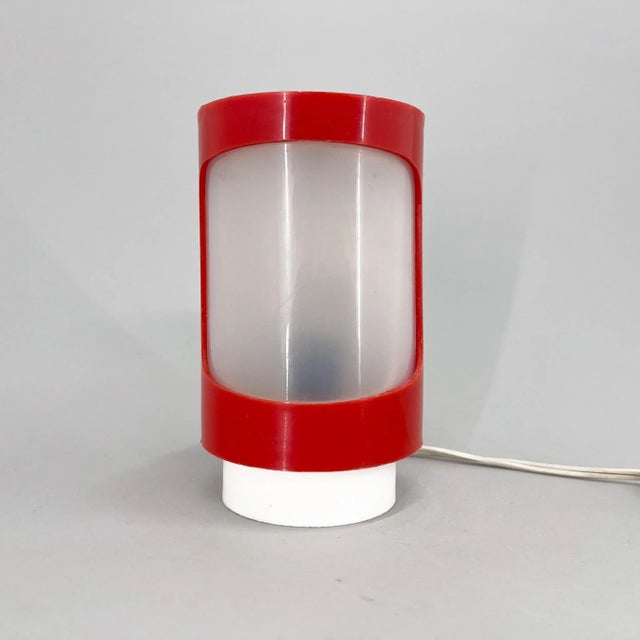 Plastic Small Space Age Adjustable Plastic Table Lamp, 1970s For Sale - Image 7 of 10