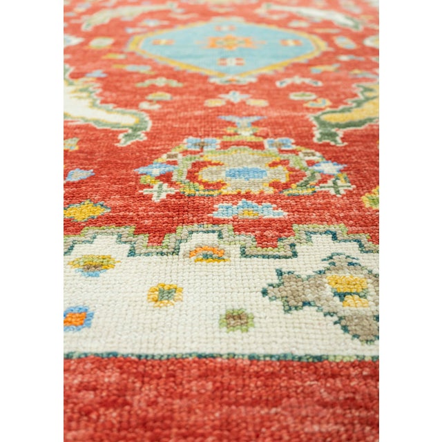 Early 21st Century Turkish Oushak Rug 4'9" x 6'6" #19529 For Sale - Image 5 of 8
