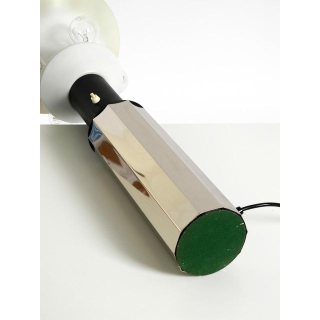 Large Metal and Chrome Decagonal Table Lamp, 1960s For Sale - Image 13 of 18