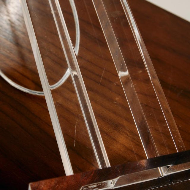 Vintage Acrylic Glass Table Lamps, 1980s, Set of 2 For Sale - Image 10 of 11