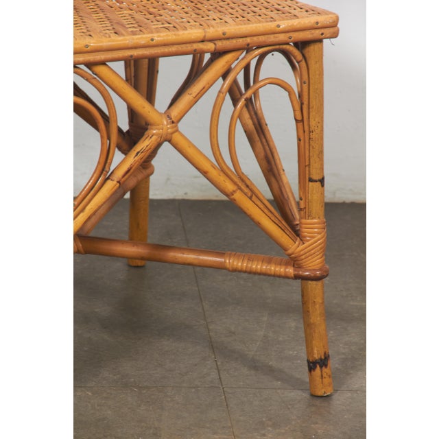 Wood Rattan Chairs from Vivai del Sud, Italy, 1970s, Set of 2 For Sale - Image 7 of 18