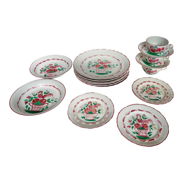Chanticleer Fondville England Dinnerware Set of 29 Pieces For Sale