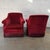 Pair of Vintage Danish Modern Art Deco Style Burgundy Mohair Velvet Club Chairs, 1940's For Sale - Image 4 of 7