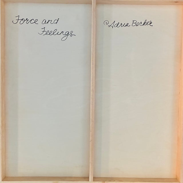 Figurative Force and Feelings, Original Collage on Wood by Adria Becker For Sale - Image 3 of 4