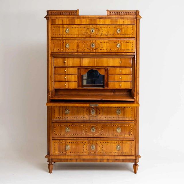 Louis XVI Secretaire with Urn Decoration, 1790s For Sale - Image 9 of 11