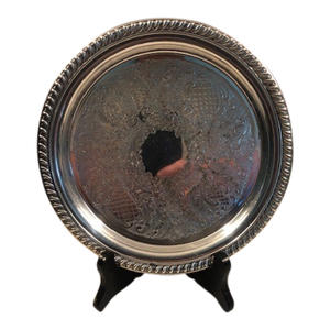 1940s Sheridan Silverplate Wine Coaster / Small Tray