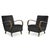 Set of Black Lounge Chairs by Jindrich Halabala For Sale - Image 9 of 9