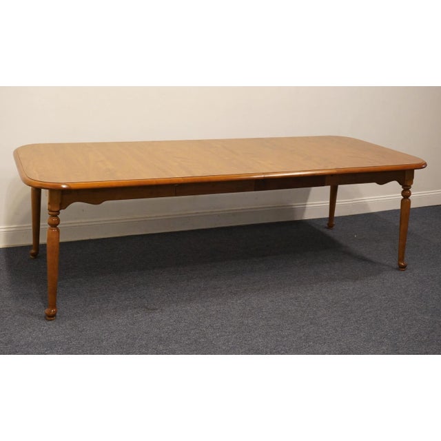 ETHAN ALLEN Heirloom Nutmeg Maple Colonial Early American 96" Dining Table 10-6163P Has the Formica top. 29" High 60" Wide...