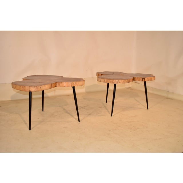 Rustic 20th Century Pair of Live Edge Acacia Coffee/Cocktail Tables For Sale - Image 3 of 13
