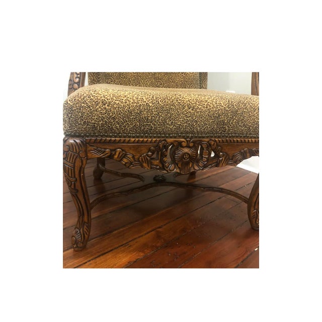 Brown Schnadig Leopard Print Chair For Sale - Image 8 of 10