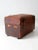 Mid 19th Century Antique Leather Trunk For Sale - Image 5 of 13