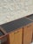 Late 20th Century Mid Century Walnut Bar Cabinet With Sliding Top Extension and Cane Doors For Sale - Image 5 of 12
