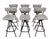 Vintage Mid-Century Modern Daystrom Swivel Bar Stools For Sale