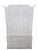 Vintage Gothic Revival White Display Cabinet with Arched Glass Doors & Fluted Columns A striking vintage Gothic Revival...