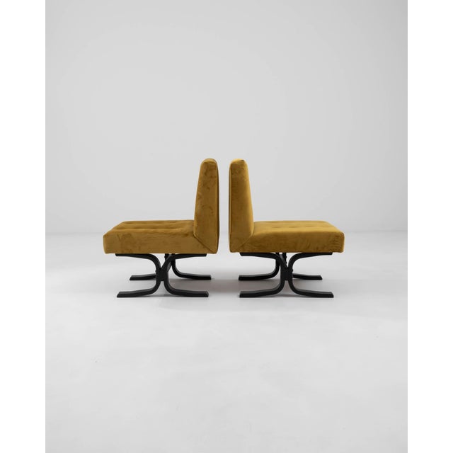 Ludvik Volak 1960 Czechia Upholstered Chairs by Ludvik Volak - A Pair For Sale - Image 4 of 18