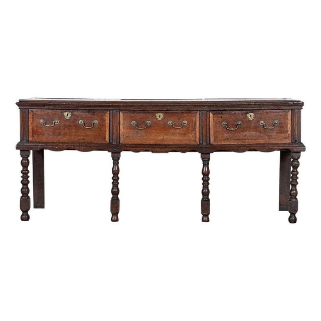 English Vernacular Oak Dresser Base, 1750s For Sale - Image 17 of 17