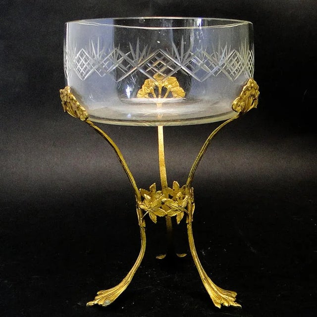 Art Nouveau Bowl on Stand, France, 1900s For Sale - Image 9 of 9