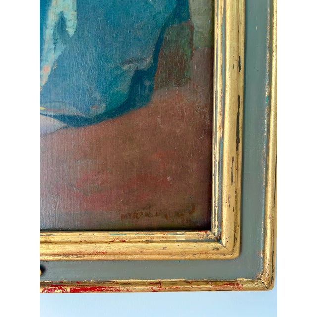 Impressionist Myron G. Barlow, “A Little Sunlight,” 1911, American Impressionist Oil Painting For Sale - Image 3 of 9