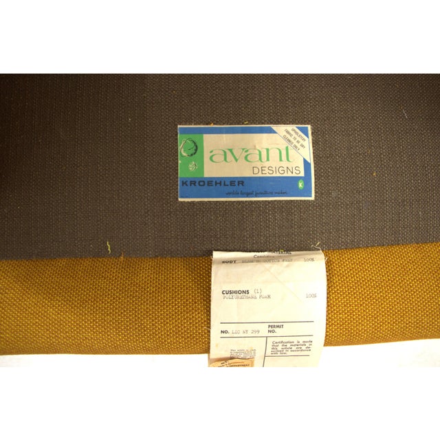 Wood 1960s Kroehler Mid Century Low Back Arm Chair For Sale - Image 7 of 15
