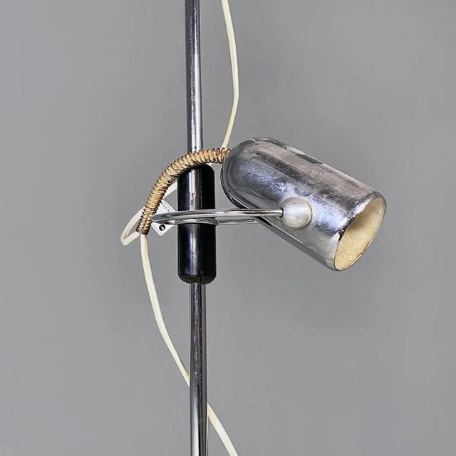 Italian Modern Marble, Metal and Plastic Floor Lamp by Fois for Reggiani Illuminazione, 1970s For Sale - Image 6 of 13