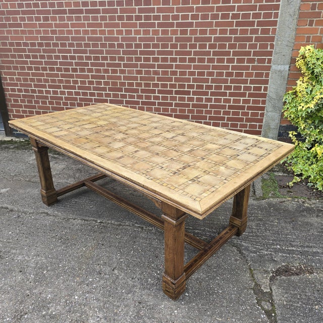 Large French Walnut Refectory Farmhouse Dining Table, 1920s For Sale - Image 14 of 14