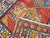 Tribal Vintage Handwoven Caucasian Kazak Rug, Geometric Pattern, Red & Ivory, 4' x 7' For Sale - Image 3 of 18
