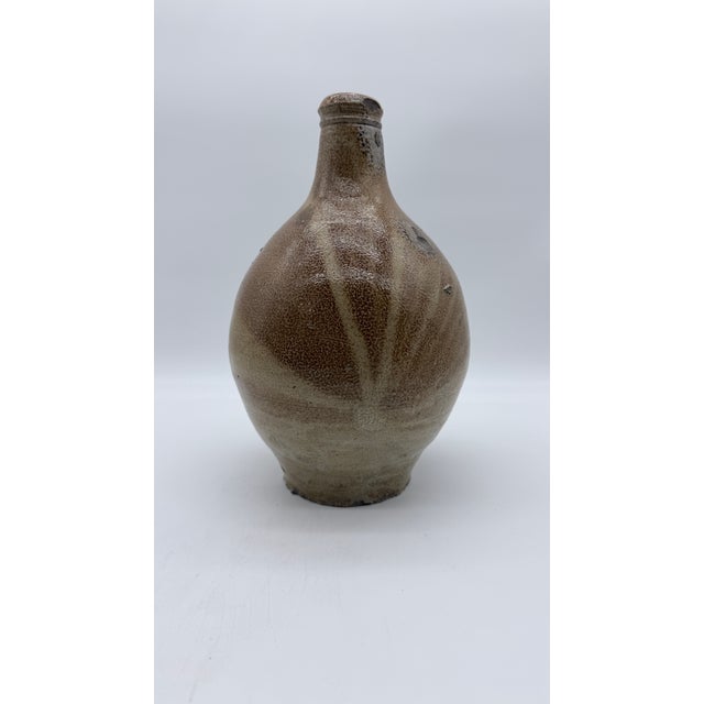 Antique Rhenish Frechen Salt Glazed Stoneware Bellarmine Jug, Circa 17th–18th Century For Sale - Image 9 of 12