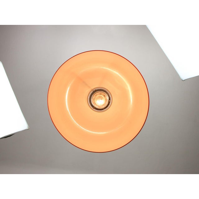 Space Age Orange Pendant Lamp from Guzzini, 1960s For Sale - Image 6 of 15