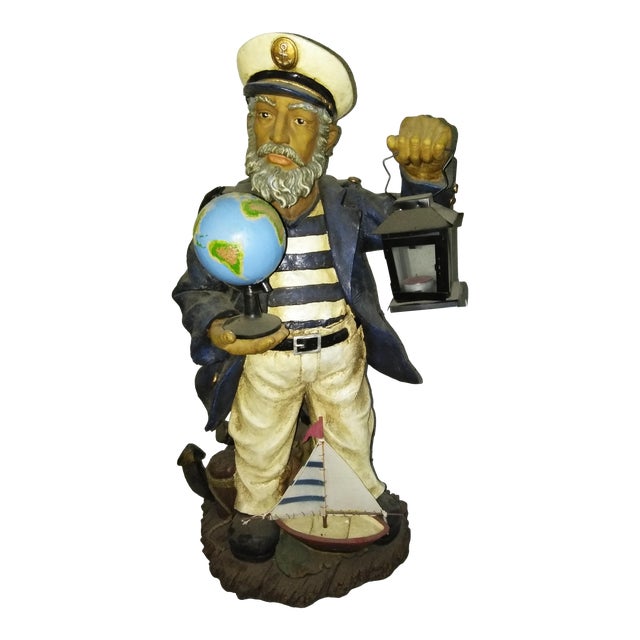 1980s Vintage Old Sea Captain Statue Chairish
