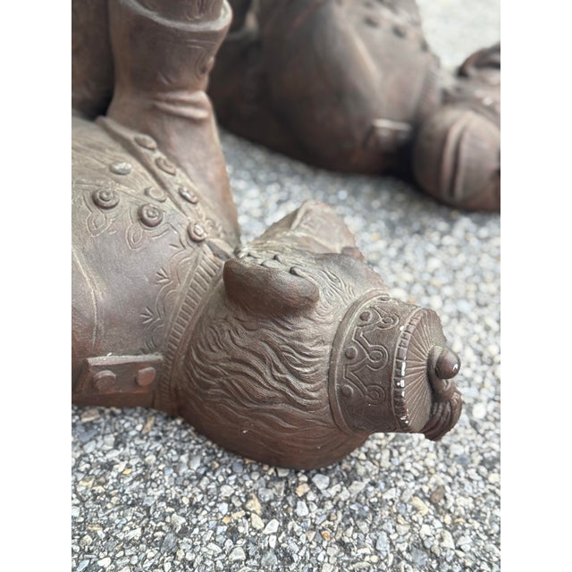 Vintage Figural Monkey Base Coffee Table With Glass Top For Sale - Image 9 of 12