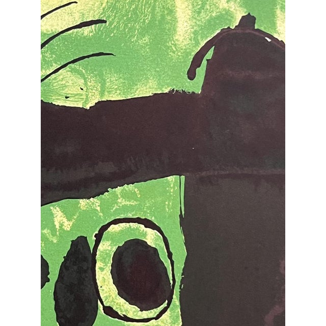 Original lithograph by joan miró with measurements of 82 x 57 cm. Unframed, It is sent in a tube, edges with slight damage...