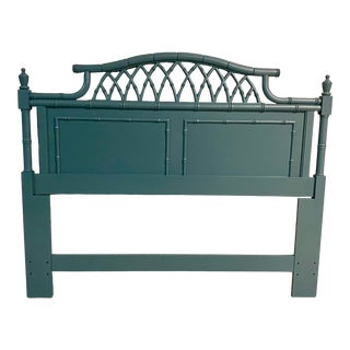 Thomasville Allegro Collection Faux Bamboo Queen Headboard For Sale