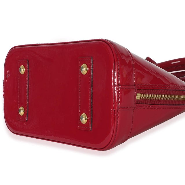 Animal Skin Fuchsia Monogram Vernis Alma BB For Sale - Image 7 of 8